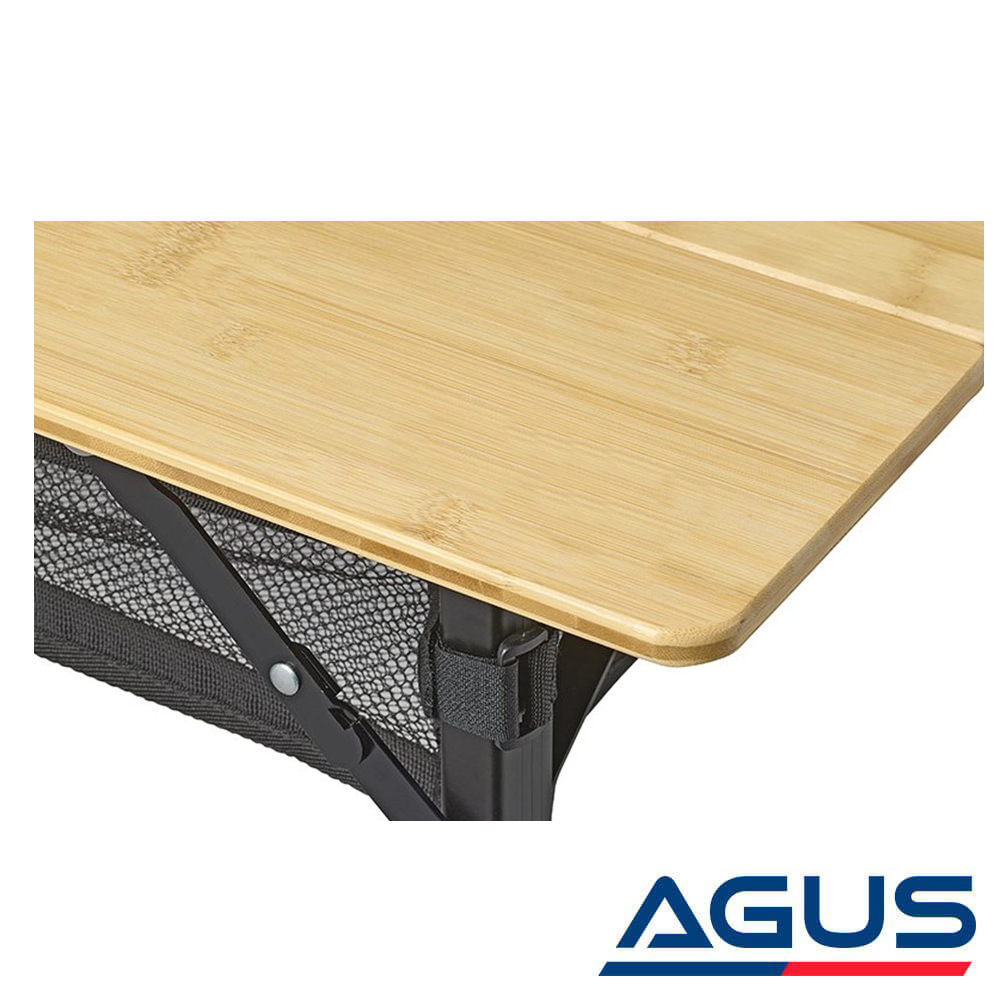 SUGA Katlanır Bambu Kamp Masası 100x65cm