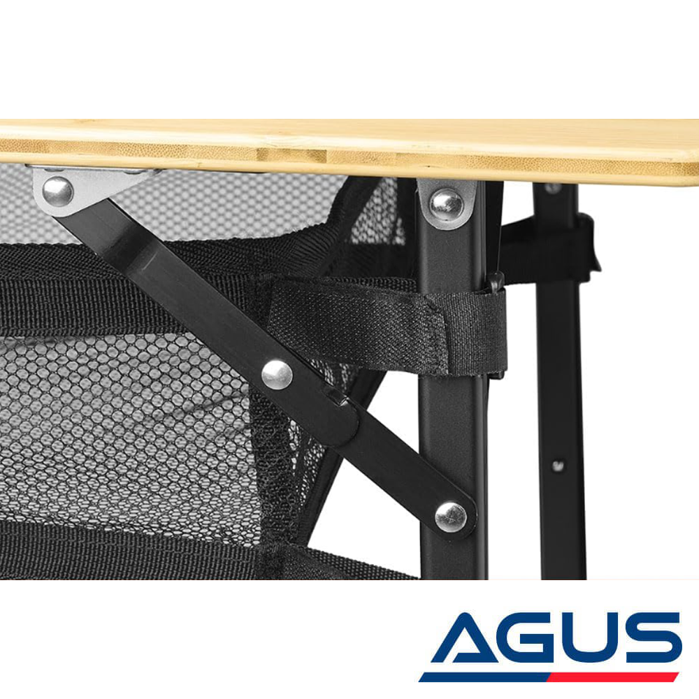 SUGA Katlanır Bambu Kamp Masası 100x65cm