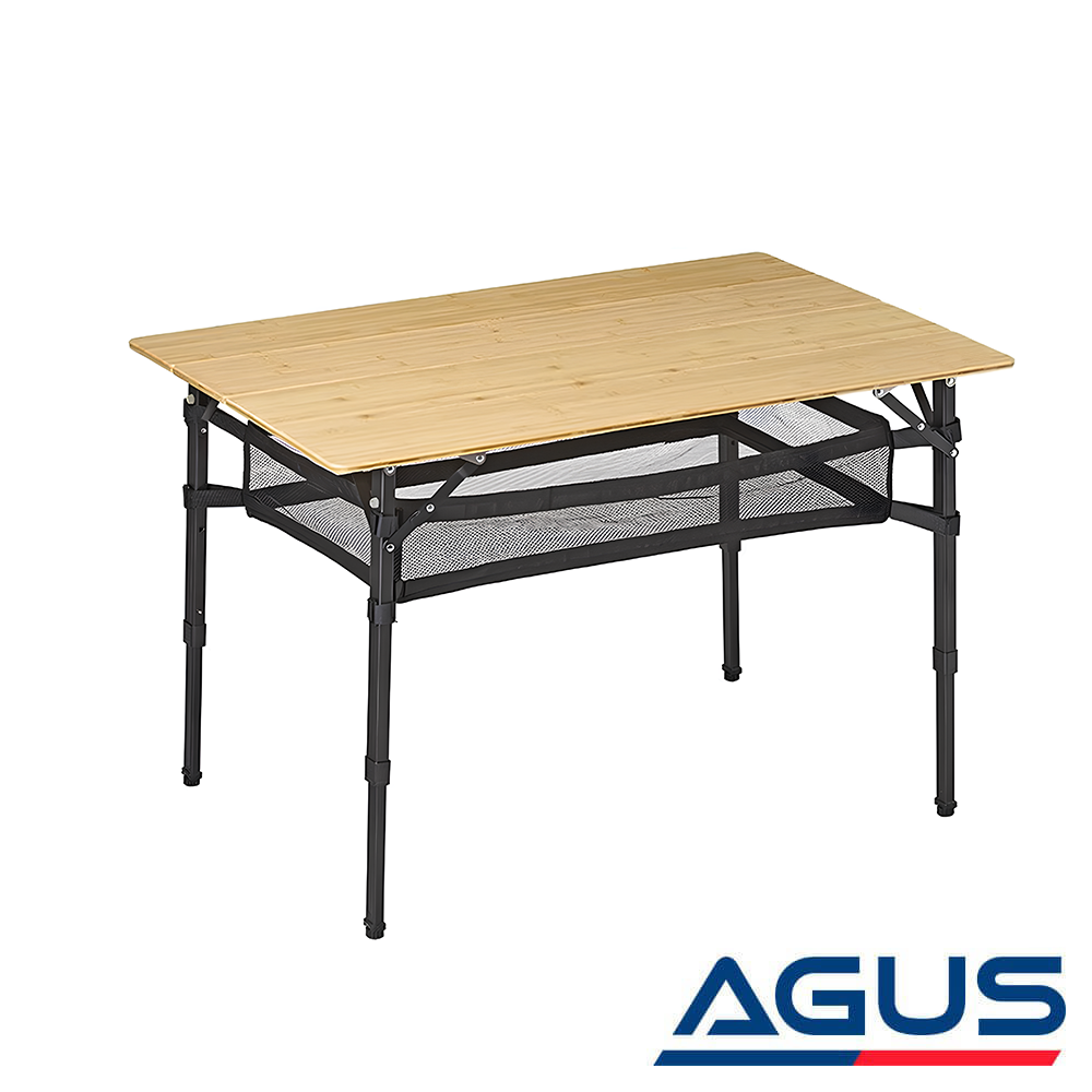 SUGA Katlanır Bambu Kamp Masası 100x65cm