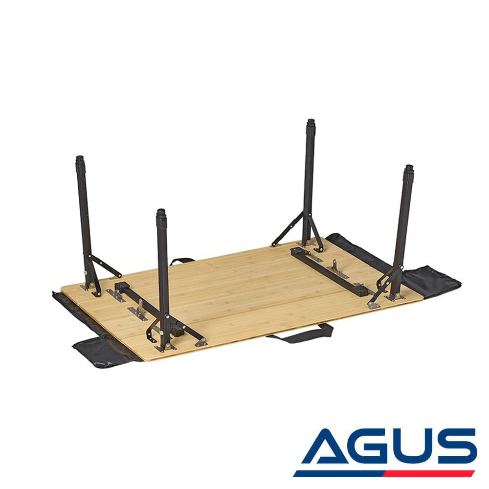 SUGA Katlanır Bambu Kamp Masası 100x65cm