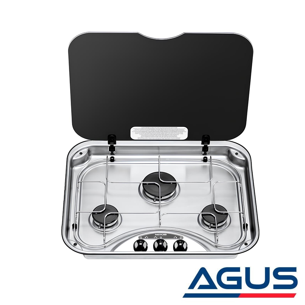 Thetford Üç Gözlü Kapaklı Kare Ocak