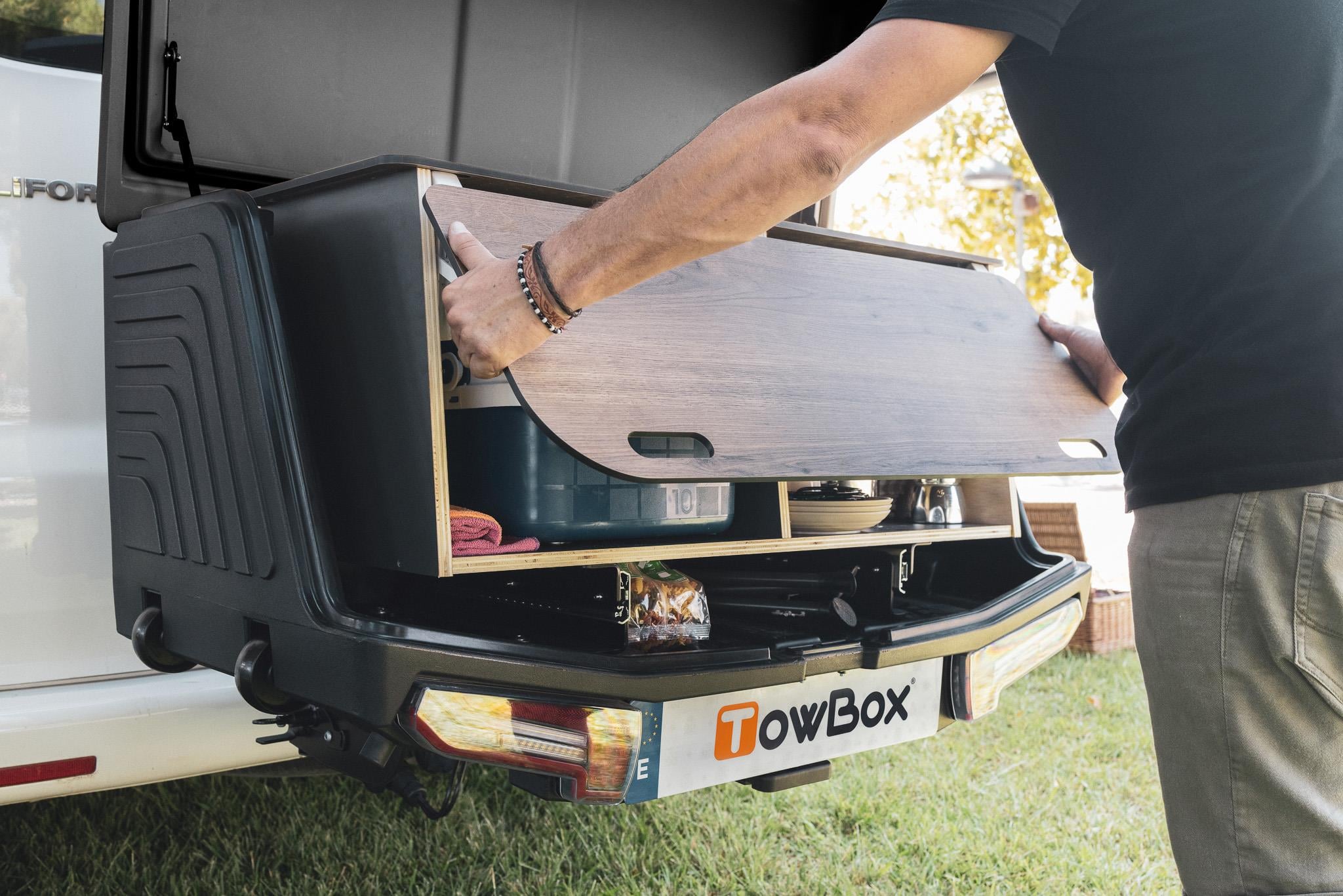 TowBox Camper Life Çeki Demirine Takılan Dış Mutfak Tezgahı