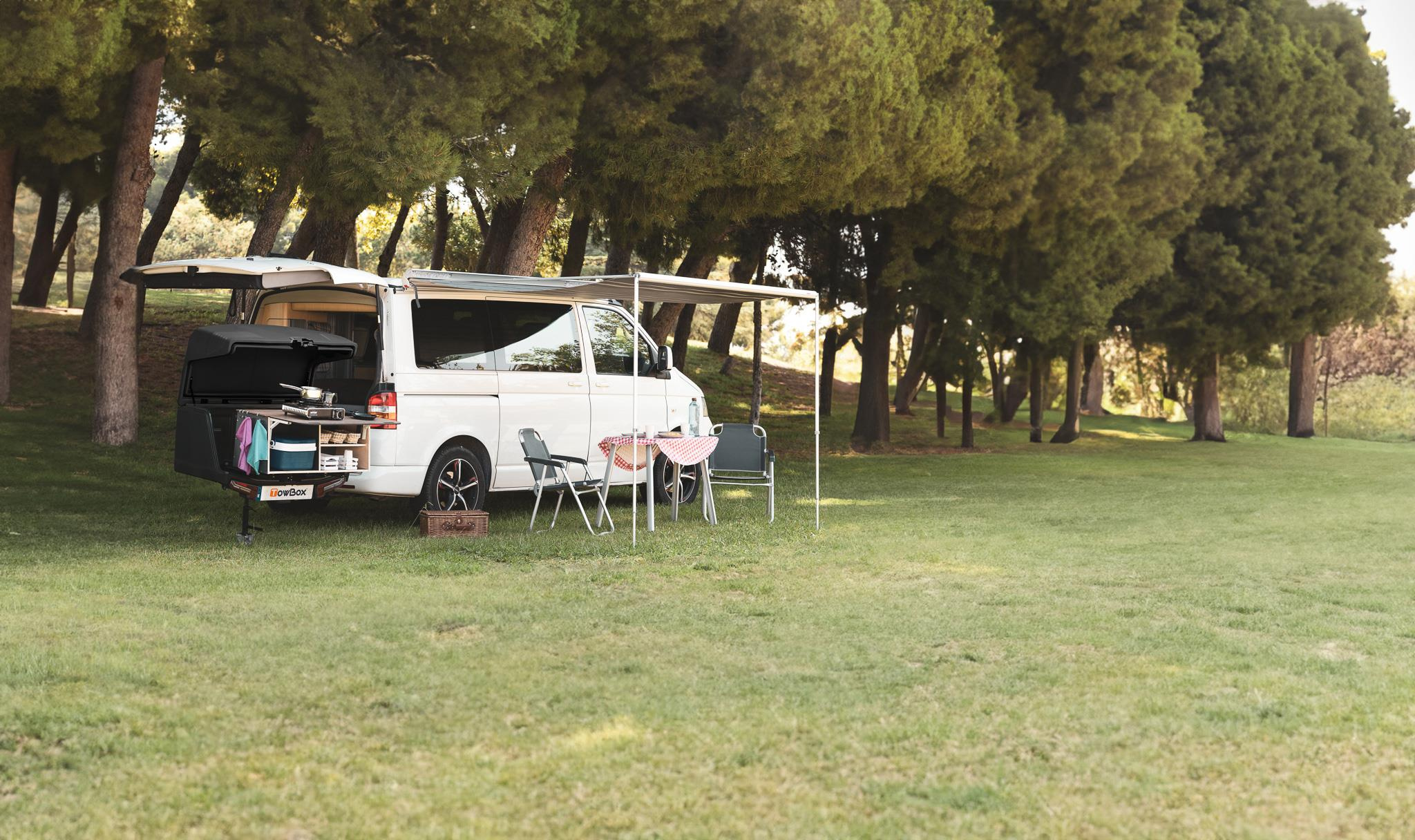 TowBox Camper Life Çeki Demirine Takılan Dış Mutfak Tezgahı