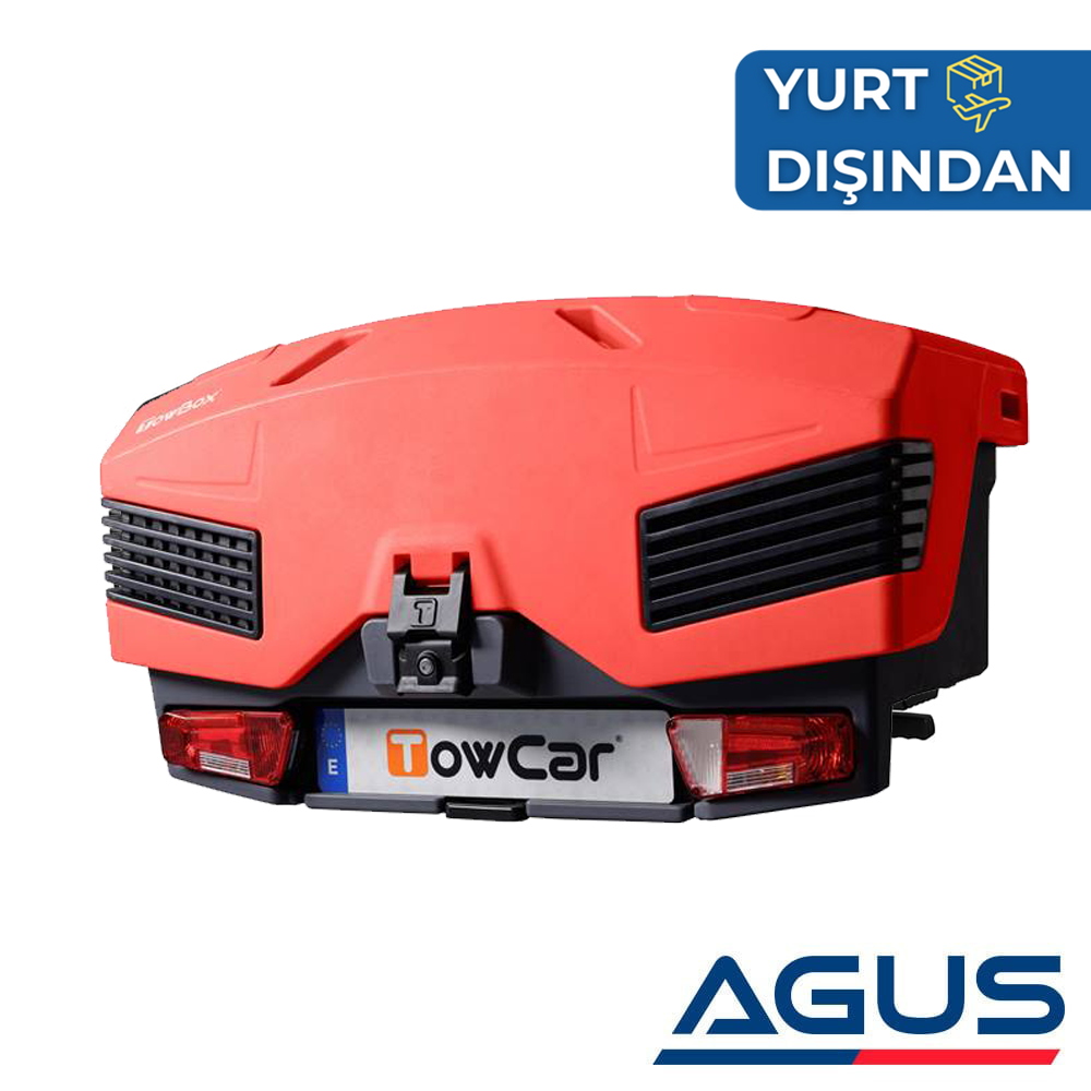 Towbox EVO Çeki Demirine Takılan Yük ve Köpek Taşıyıcı Kırmızı