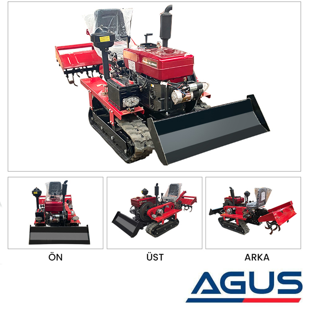 TowGo Çok Fonksiyonlu Paletli Mini Traktör 25 HP
