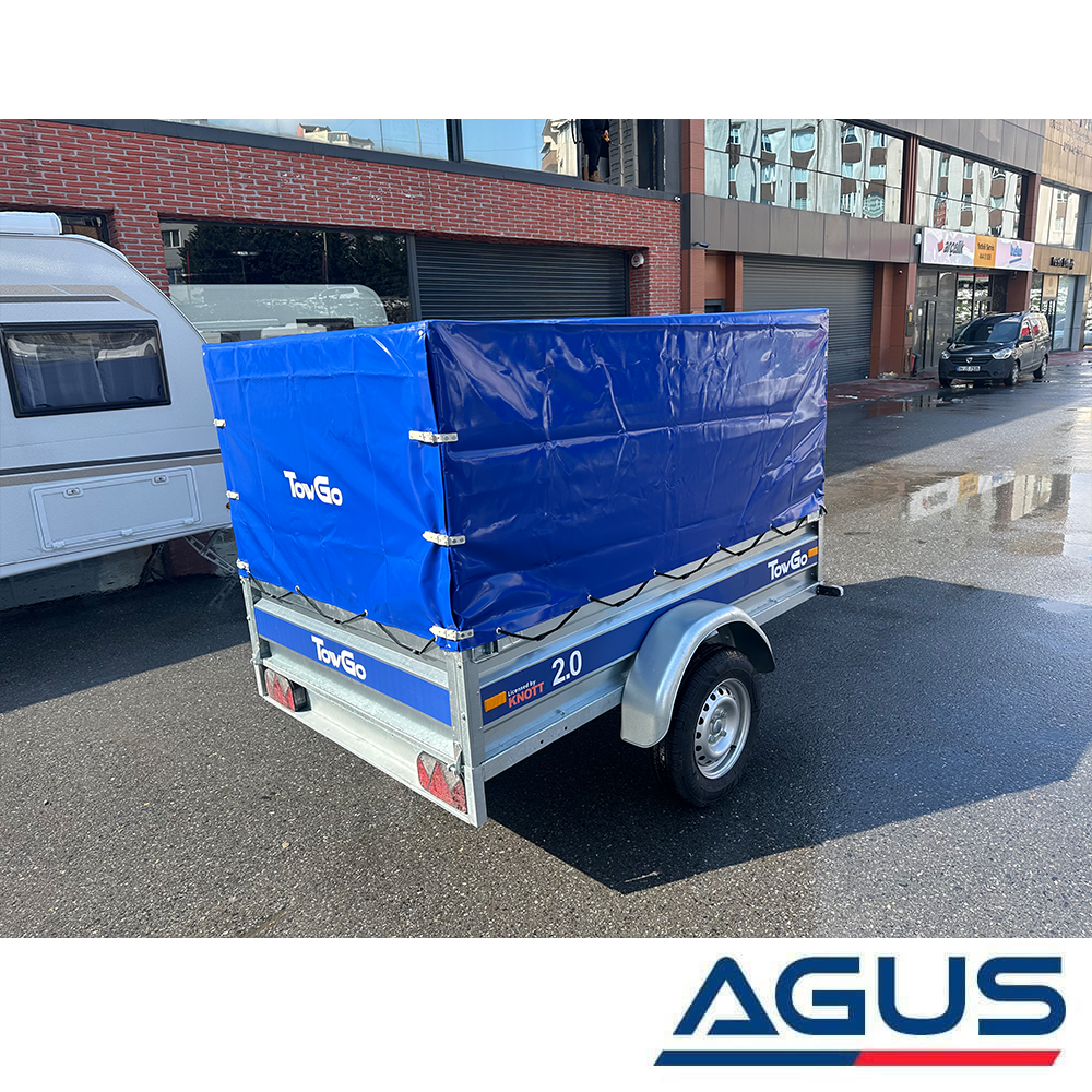 TowGo Damperli Yük Römorku 750 Kg Brandalı