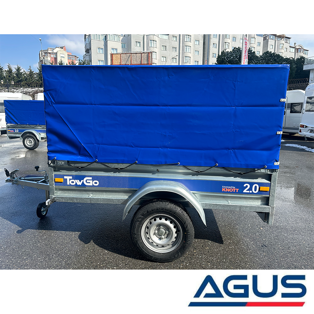 TowGo Damperli Yük Römorku 750 Kg Brandalı