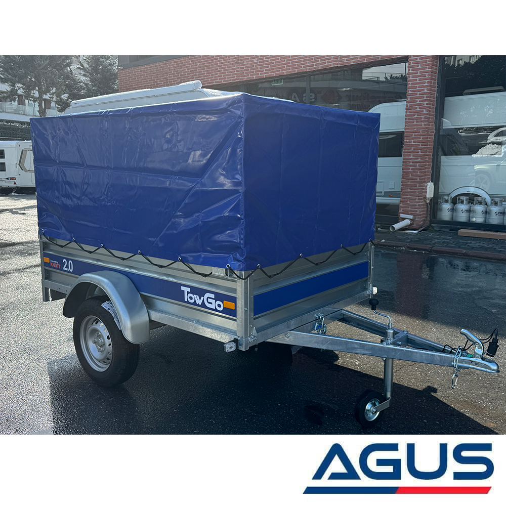 TowGo Damperli Yük Römorku 750 Kg Brandalı