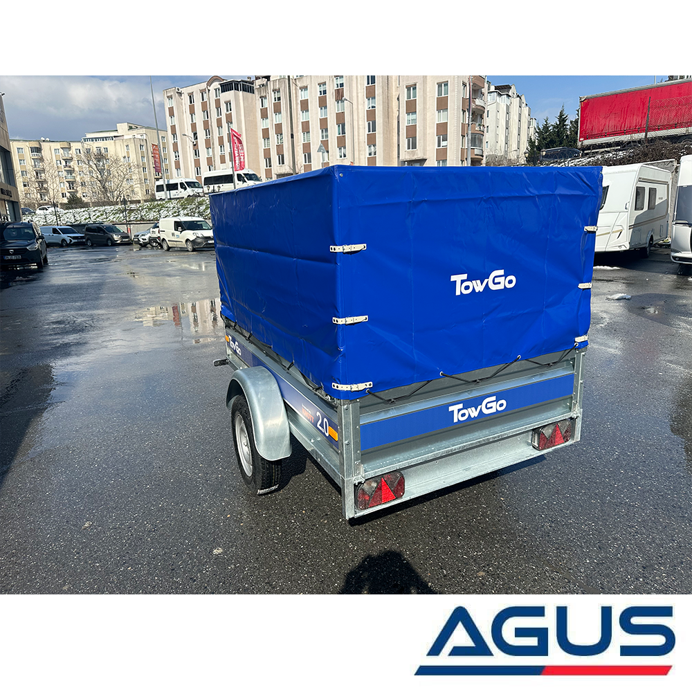 TowGo Damperli Yük Römorku 750 Kg Brandalı