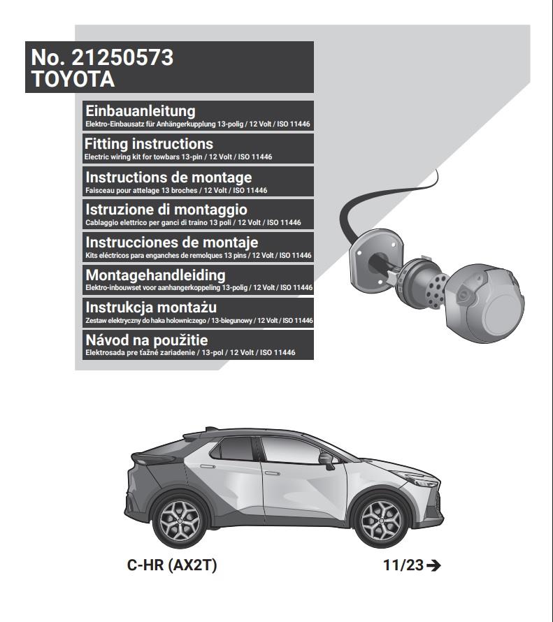 TOYOTA C-HR Römork Tesisatı 13P