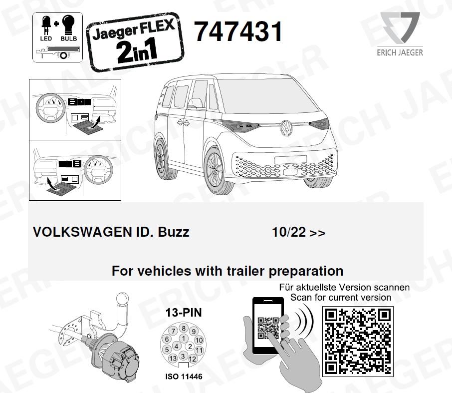 VOLKSWAGEN ID.Buzz Römork Tesisatı 13P