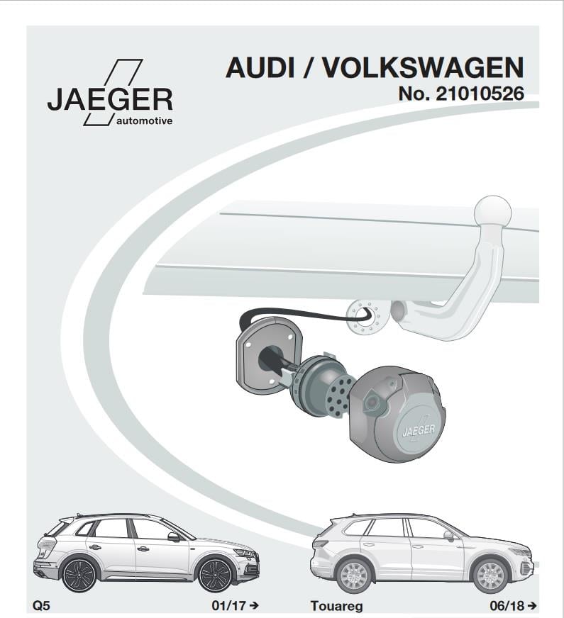 VOLKSWAGEN Touareg 2018- Römork Tesisatı 13P