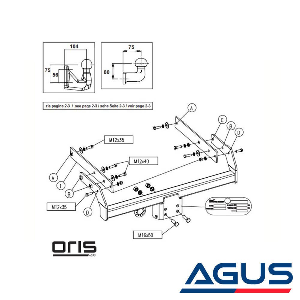 VOLKSWAGEN Transporter Çeki Demiri 2004- Pick-Up, Kamyonet