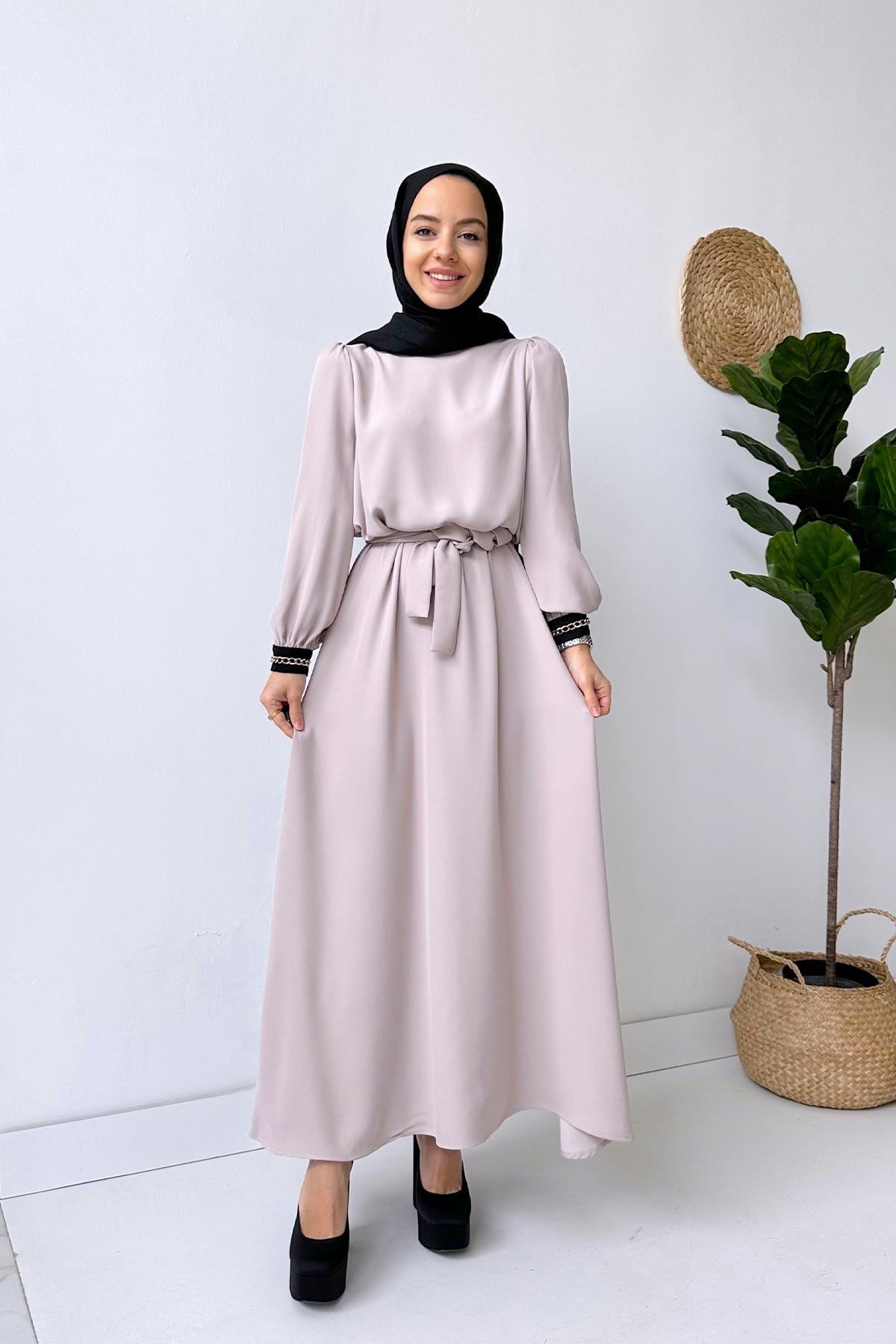 Abaya Elbise - Bej