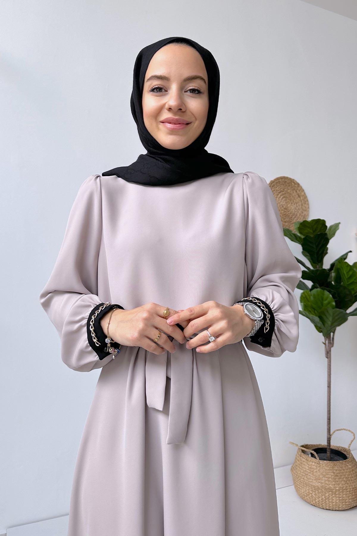 Abaya Elbise - Bej