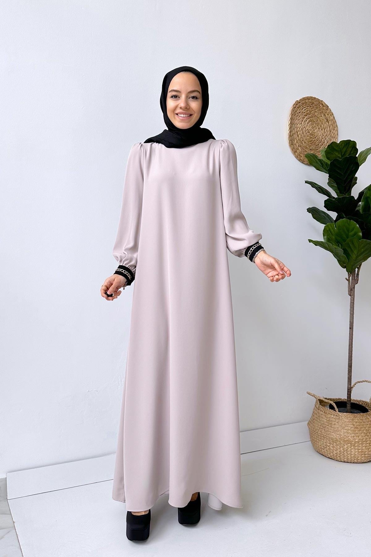 Abaya Elbise - Bej