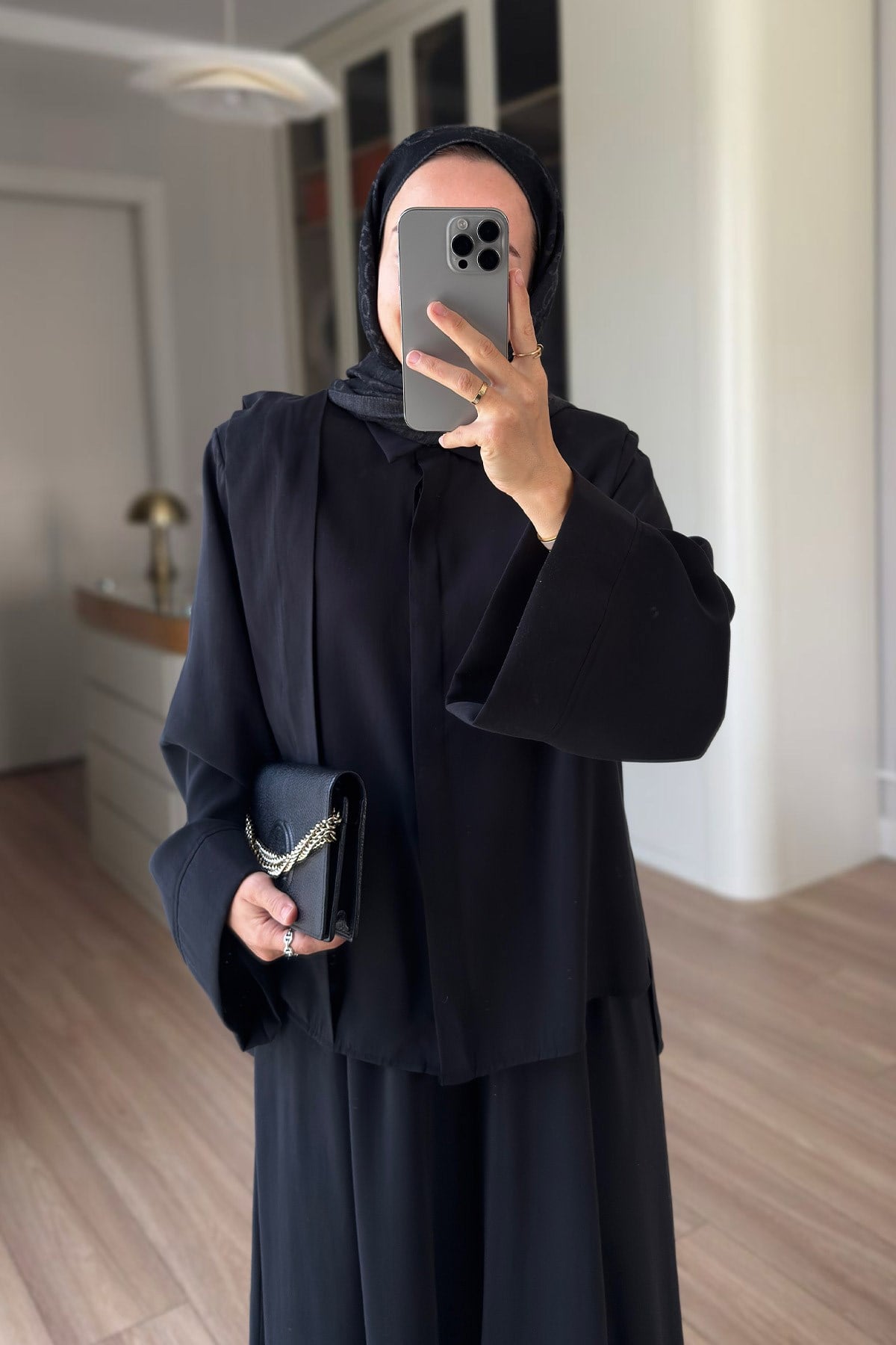Alya Vatkalı Salaş Takım - Siyah