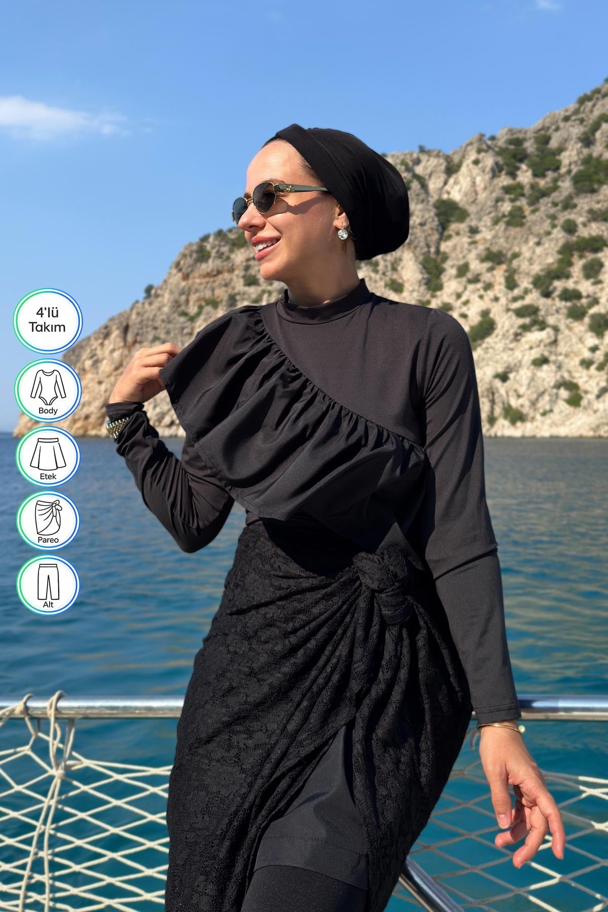 Capri 4'lü Tesettür Mayo