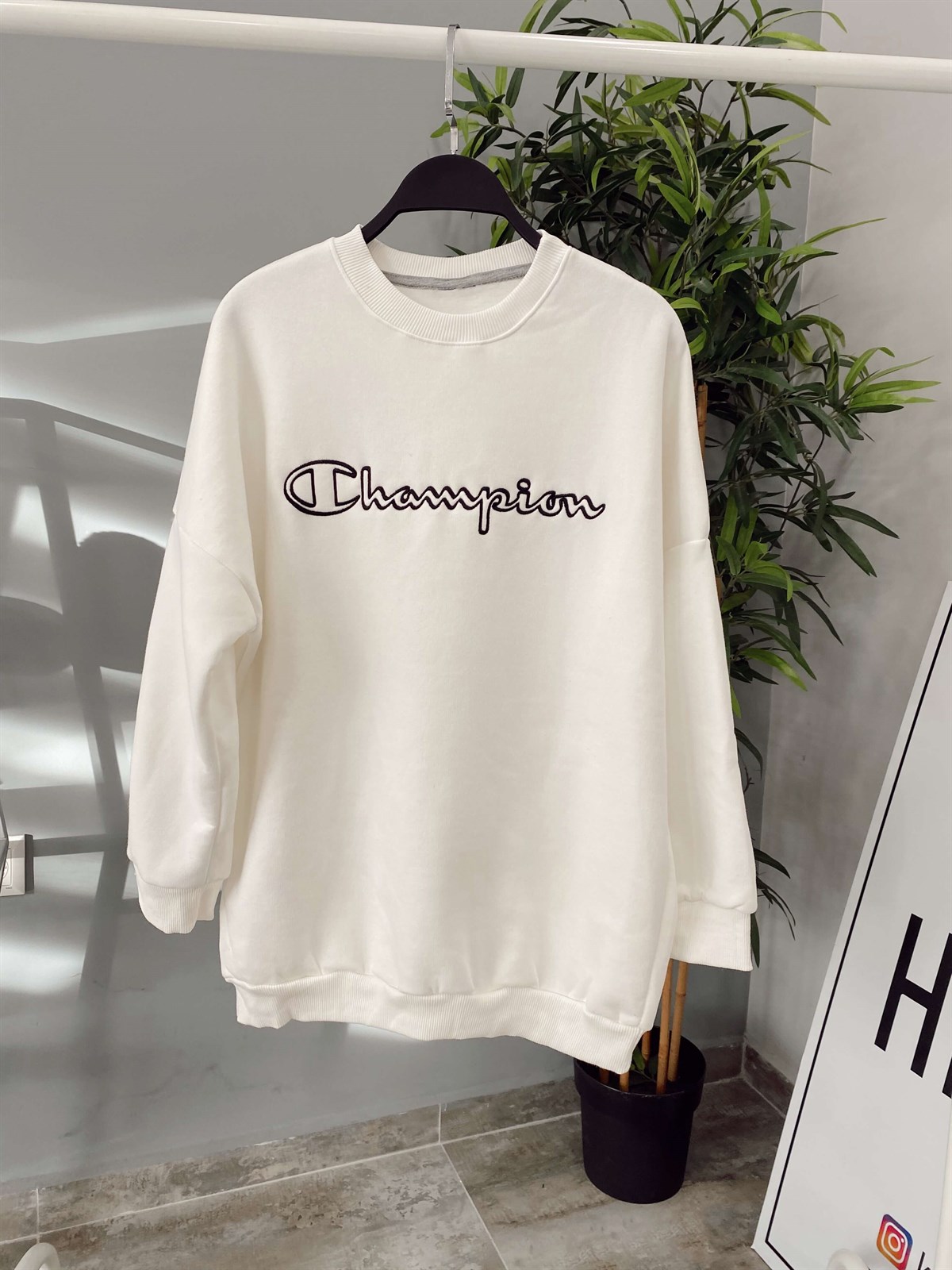 Champion Sweatshirt - Beyaz