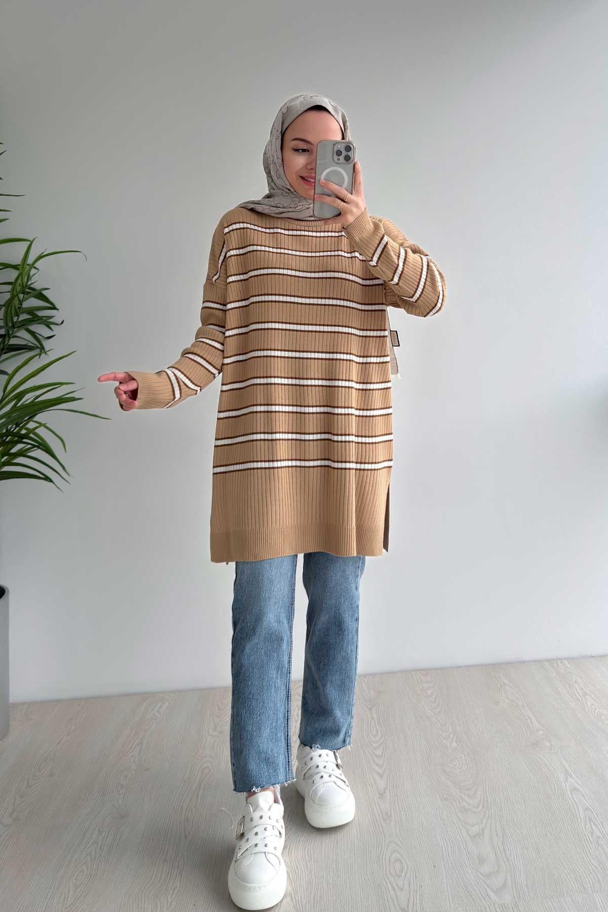 Lady Triko Tunik - Bej