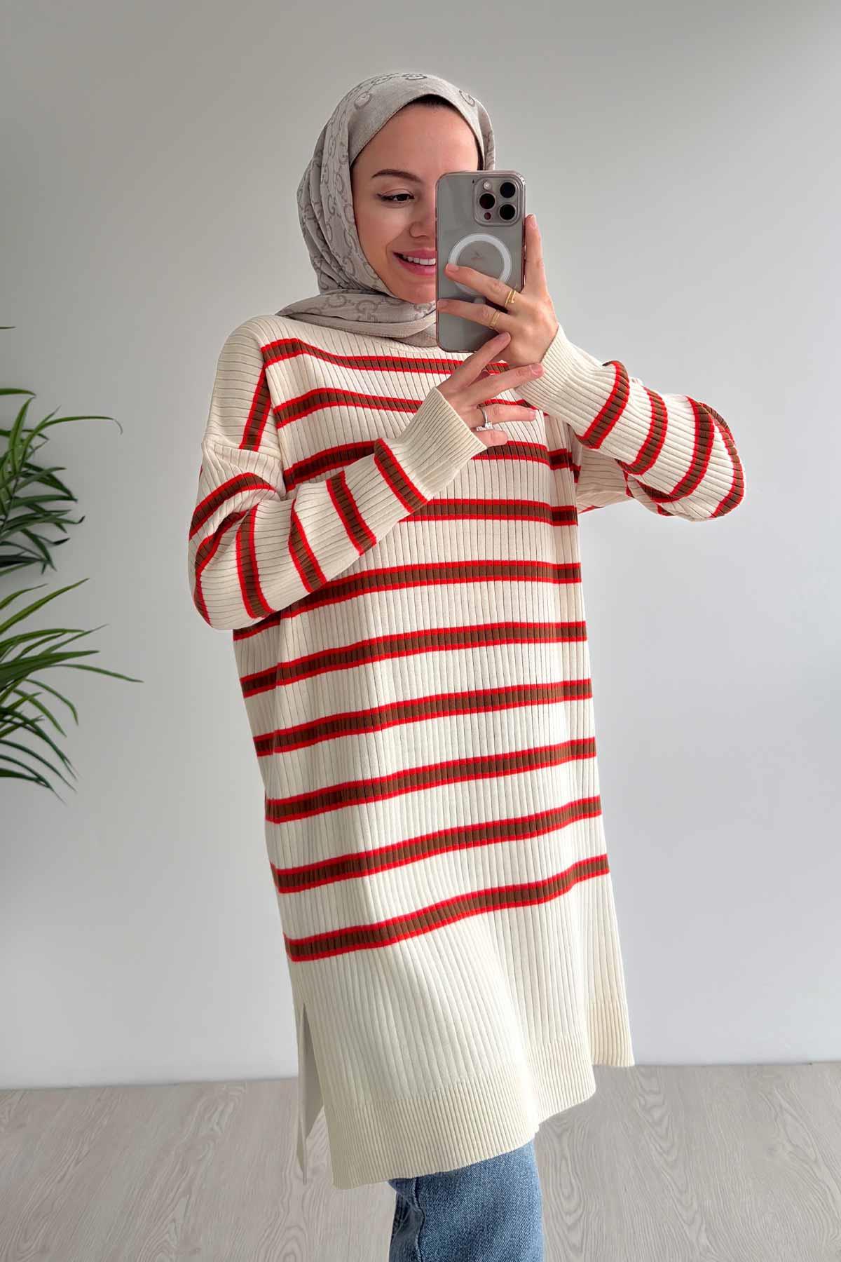Lady Triko Tunik - Turuncu