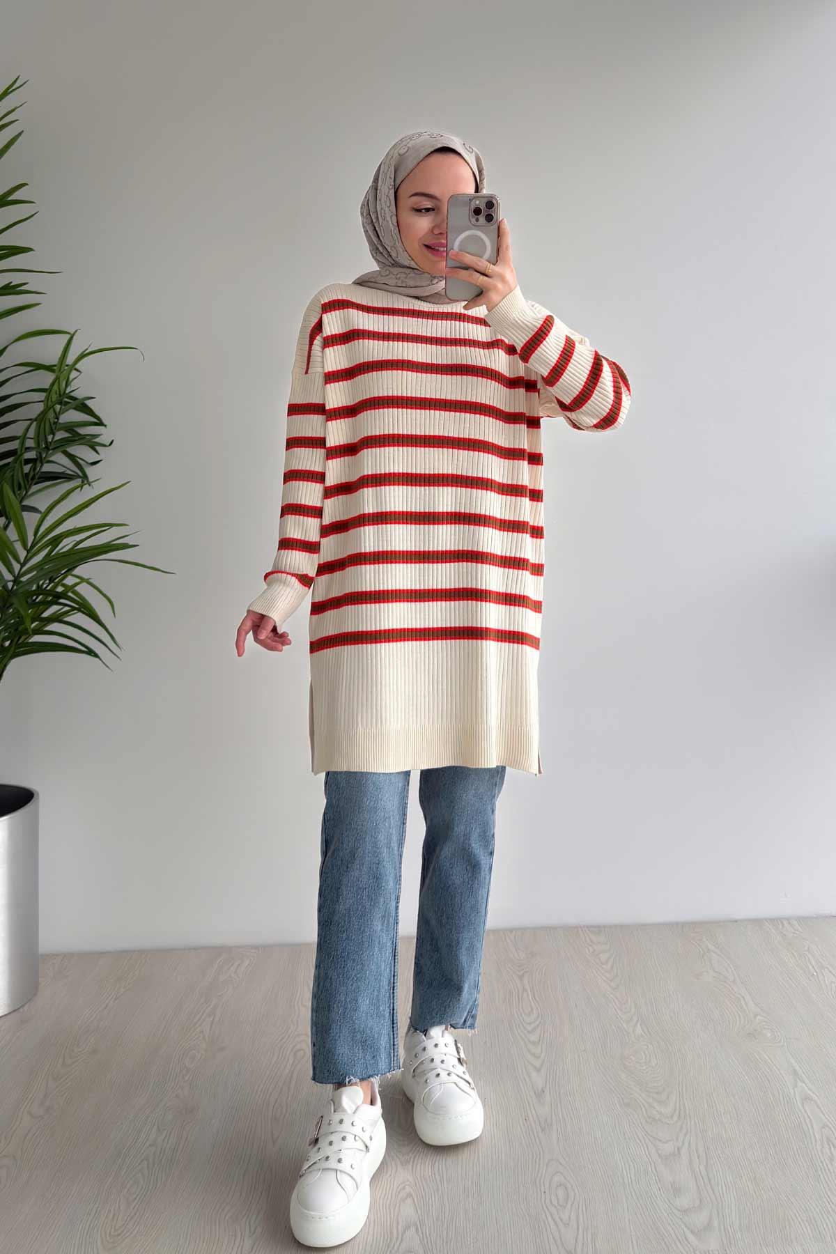 Lady Triko Tunik - Turuncu
