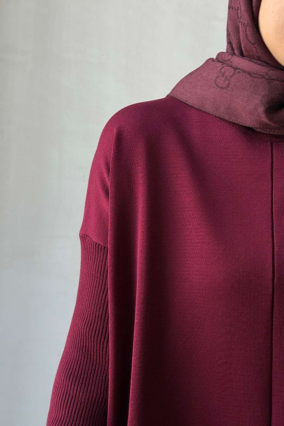 Mira Merserize Tunik - Bordo