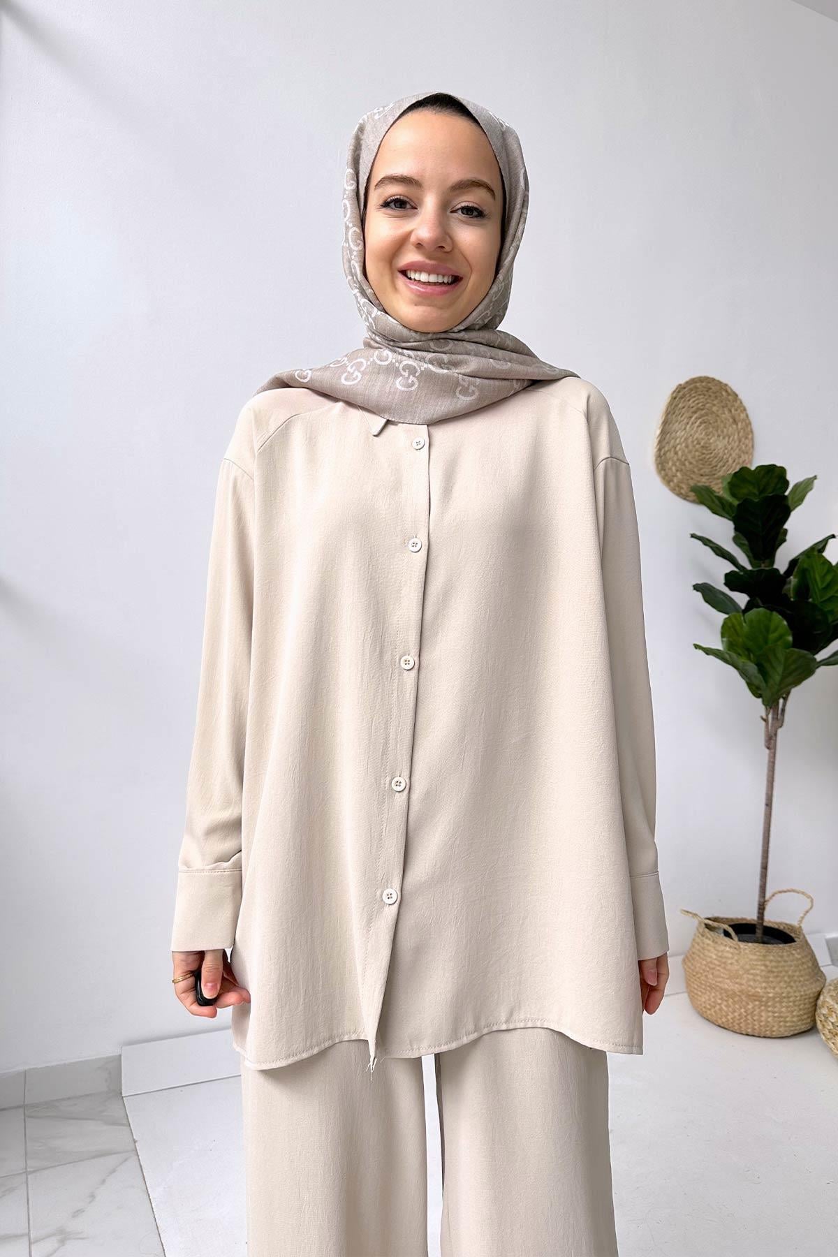 Pearly Takım - Krem