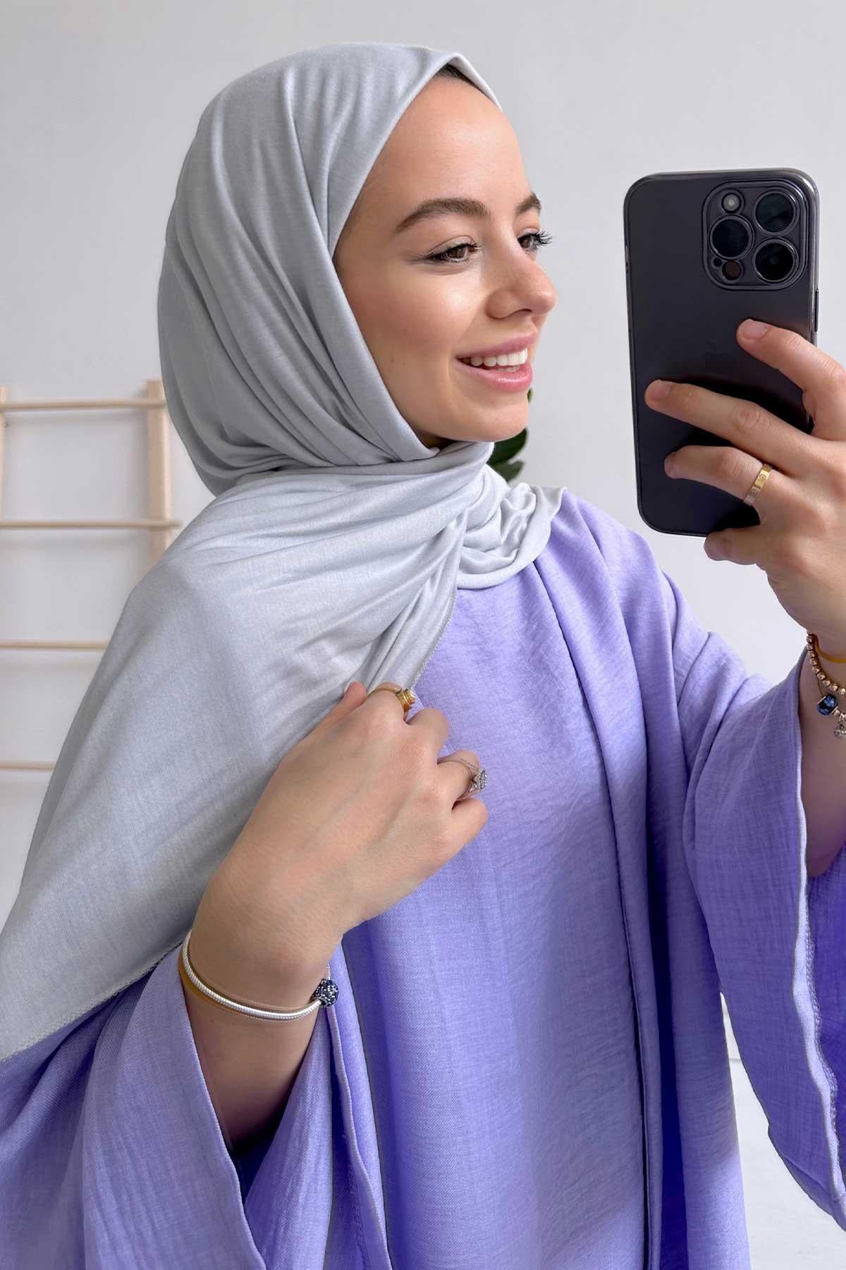 Penye Şal - Soft Gri