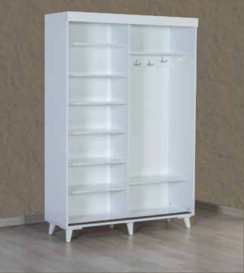 Kzn Sürgülü Km.16.007 Portmanto-BeyazPortmanto