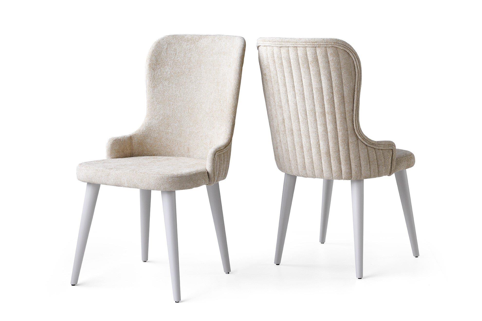 Vize Mabel Yemek Odası Takımı-(6 Ad.Sand+Ünite Dahil)Modern Yemek Odası Takımı