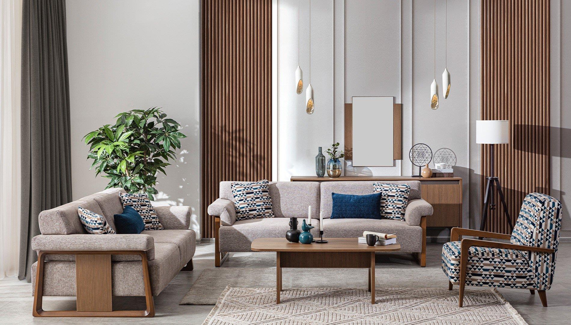 GALA WOOD 3+3+1 KOLTUK TAKIMIModern Koltuk Takımı