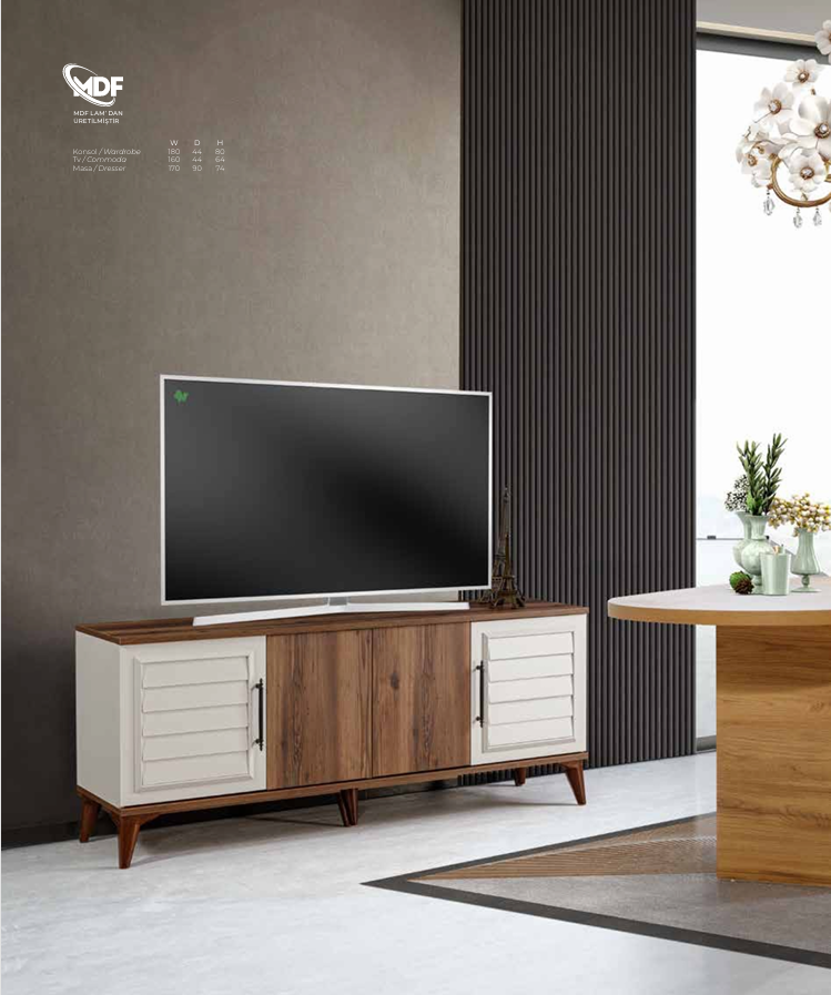 Panda Brendon Yemek Odası Takımı Ünite Dahil SandalyesizYEMEK ODASI TAKIMI