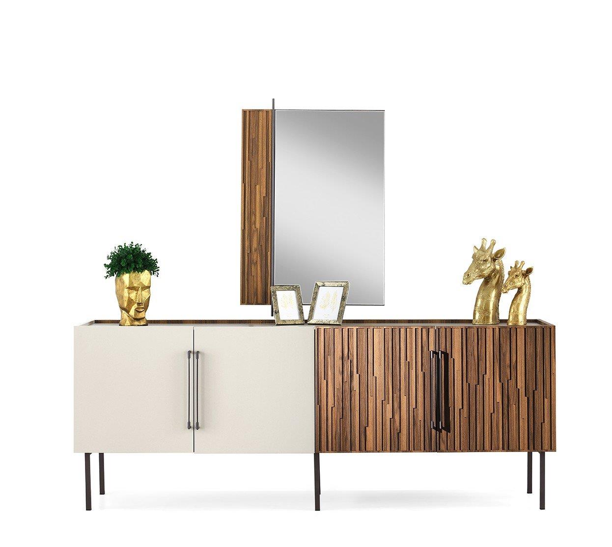 Vize Elit Yemek Odası Takımı-(6 Ad.Sand+Ünite Dahil)Modern Yemek Odası Takımı