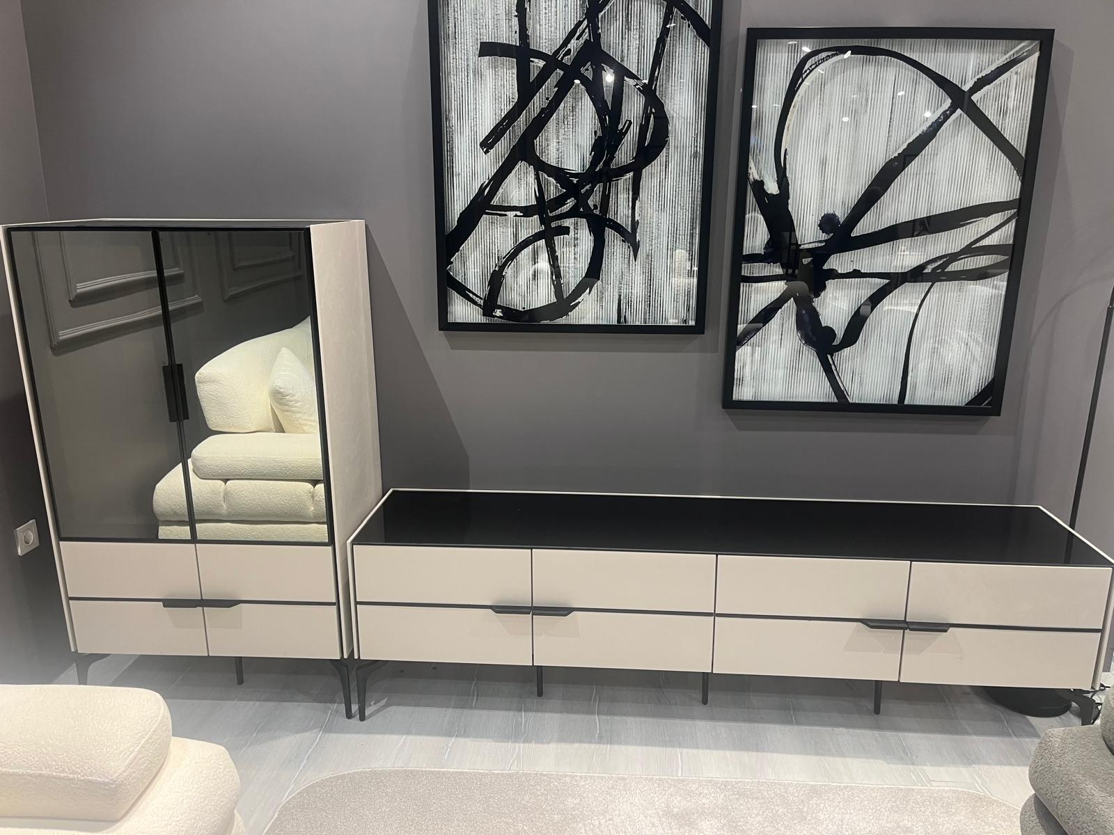 AKYOL NEVADA YEMEK ODASI TAKIMI(ÜNİTE DAHİL-SANDALYESİZ)Modern Yemek Odası Takımı