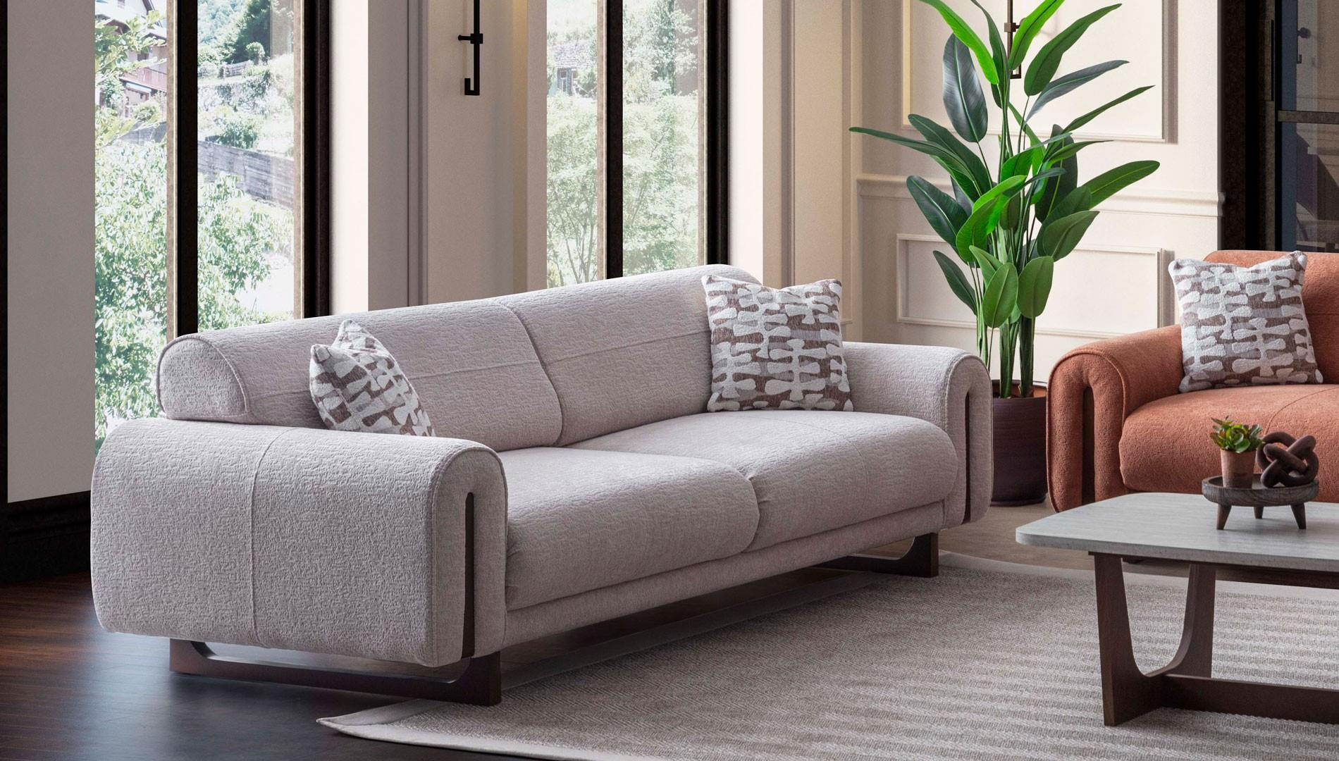 GALA MALAGA 3+3+1 KOLTUK TAKIMI-DESENLİ DÖNER TEKLİ KOLTUKLİModern Koltuk Takımı