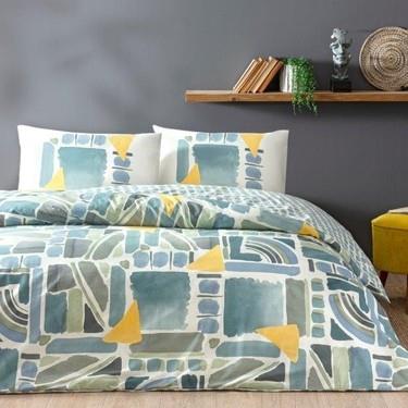 Taç 3518 Çift Kişilik Nevresim Takımı Holden MaviNEVRESİM TAKIMI Ç.K