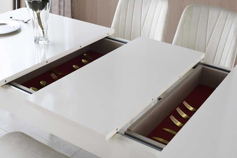 Vize Viyana Yemek Odası Takımı-(6 Ad.Sand+Ünite Dahil)Modern Yemek Odası Takımı