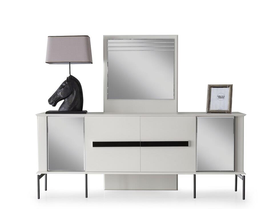 Vize Moda(Modena) Yemek Odası Takımı-(6 Ad.Sand+Ünite Dahil)Modern Yemek Odası Takımı