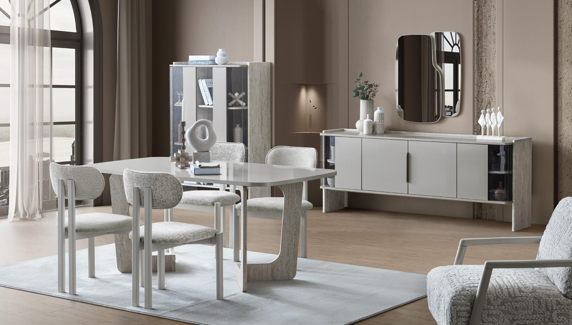 GALA POINT YEMEK ODASI TAKIMI(ÜNİTESİZ)Modern Yemek Odası Takımı