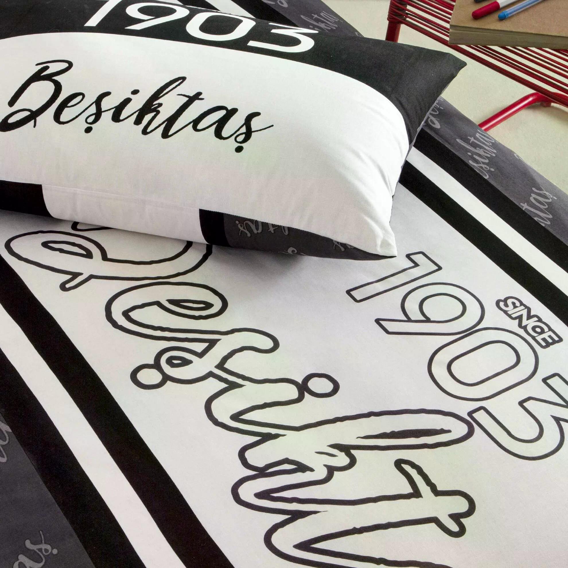 Taç 4812 Lisanslı Nevresim Takımı Beşiktaş 1903 GlowLİSANSLI NEVRESİM TKM