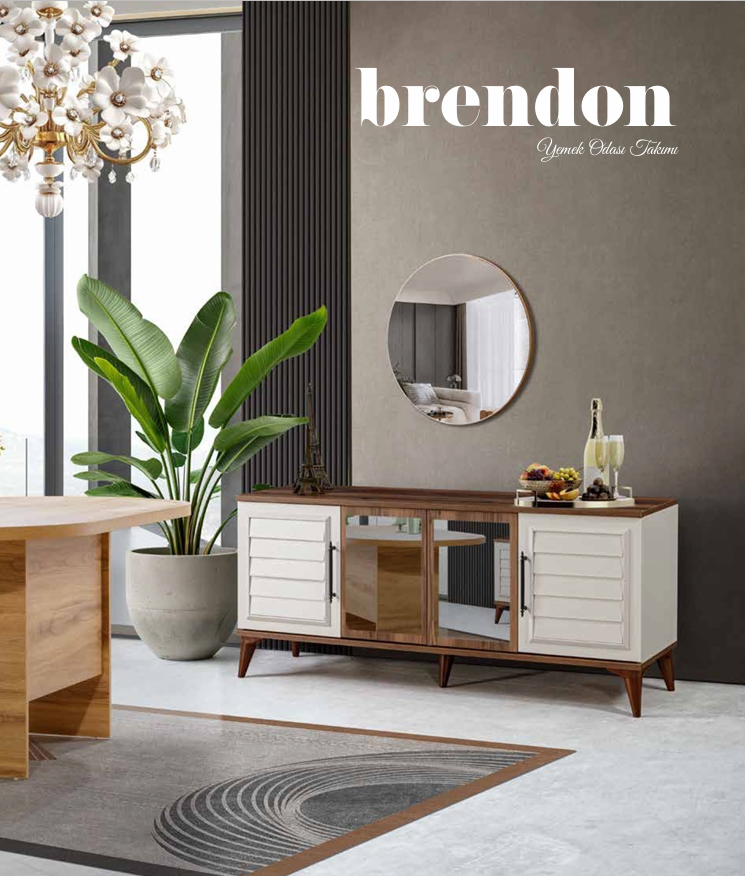 Panda Brendon Yemek Odası Takımı Ünite Dahil SandalyesizYEMEK ODASI TAKIMI