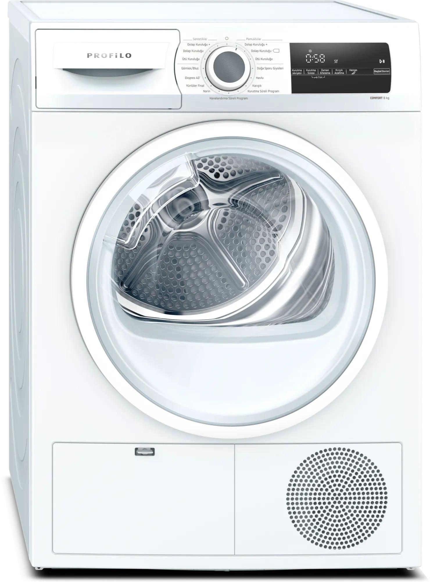 Profilo KM8611HTR 8 Kg Kurutma MakinesiKurutma Makineleri