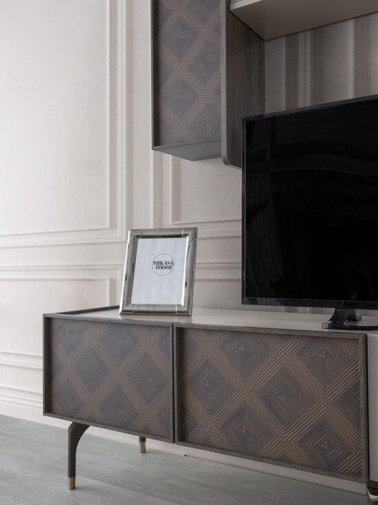 Vize Rower Yemek Odası Takımı-(6 Ad.Sand+Ünite Dahil)Modern Yemek Odası Takımı