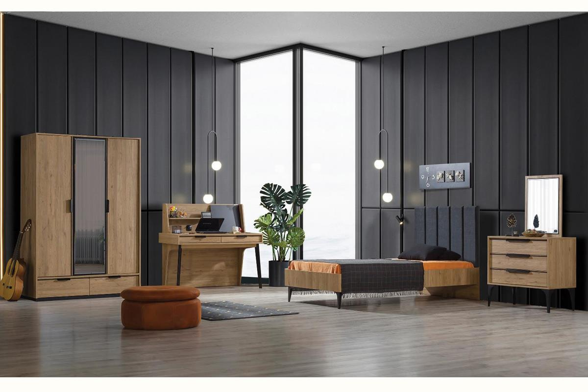 Seven Kolezyum 3 Kapılı Orta Kapak Aynalı DolapDolap