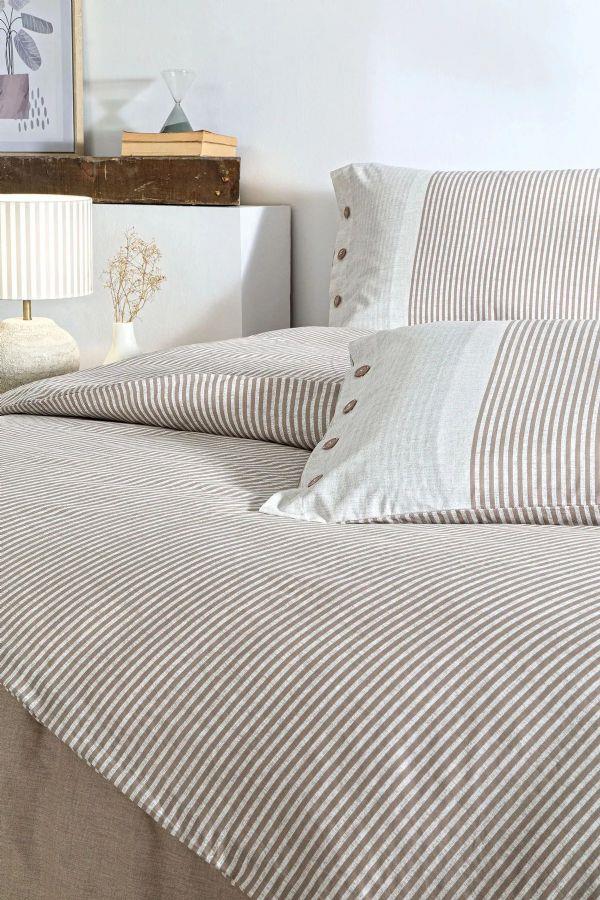 Özdilek Natural Lıne Çift Kişilik Nevresim Takımı BejNEVRESİM TAKIMI Ç.K