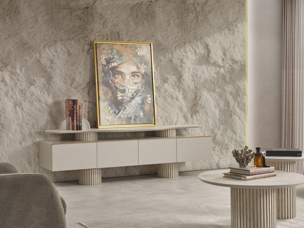 BİGE ARTEMIS YEMEK ODASI TAKIMI(ÜNİTE DAHİL)Modern Yemek Odası Takımı