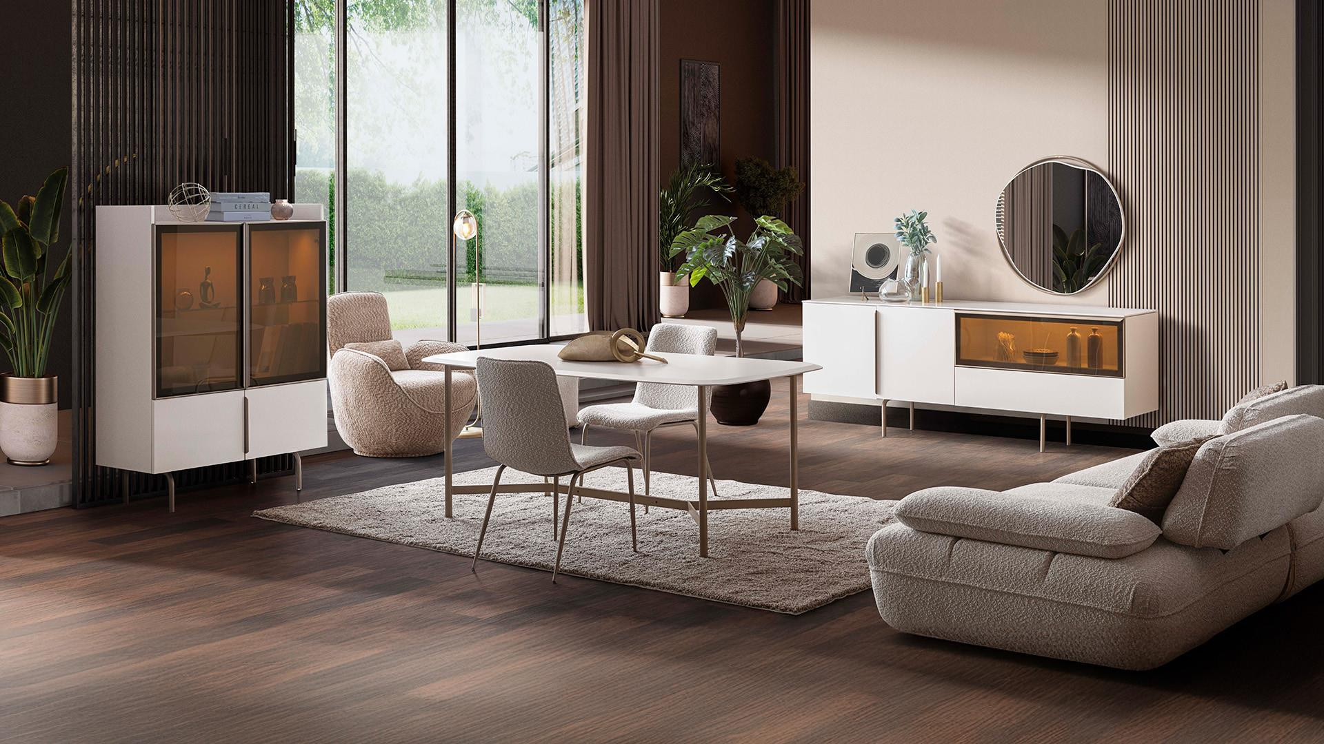 GALA NOBLE YEMEK ODASI TAKIMI(ÜNİTESİZ)Modern Yemek Odası Takımı