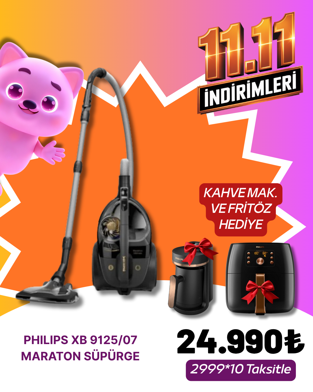 Philips XB 9125/07 Maraton SüpürgeSüpürgeler