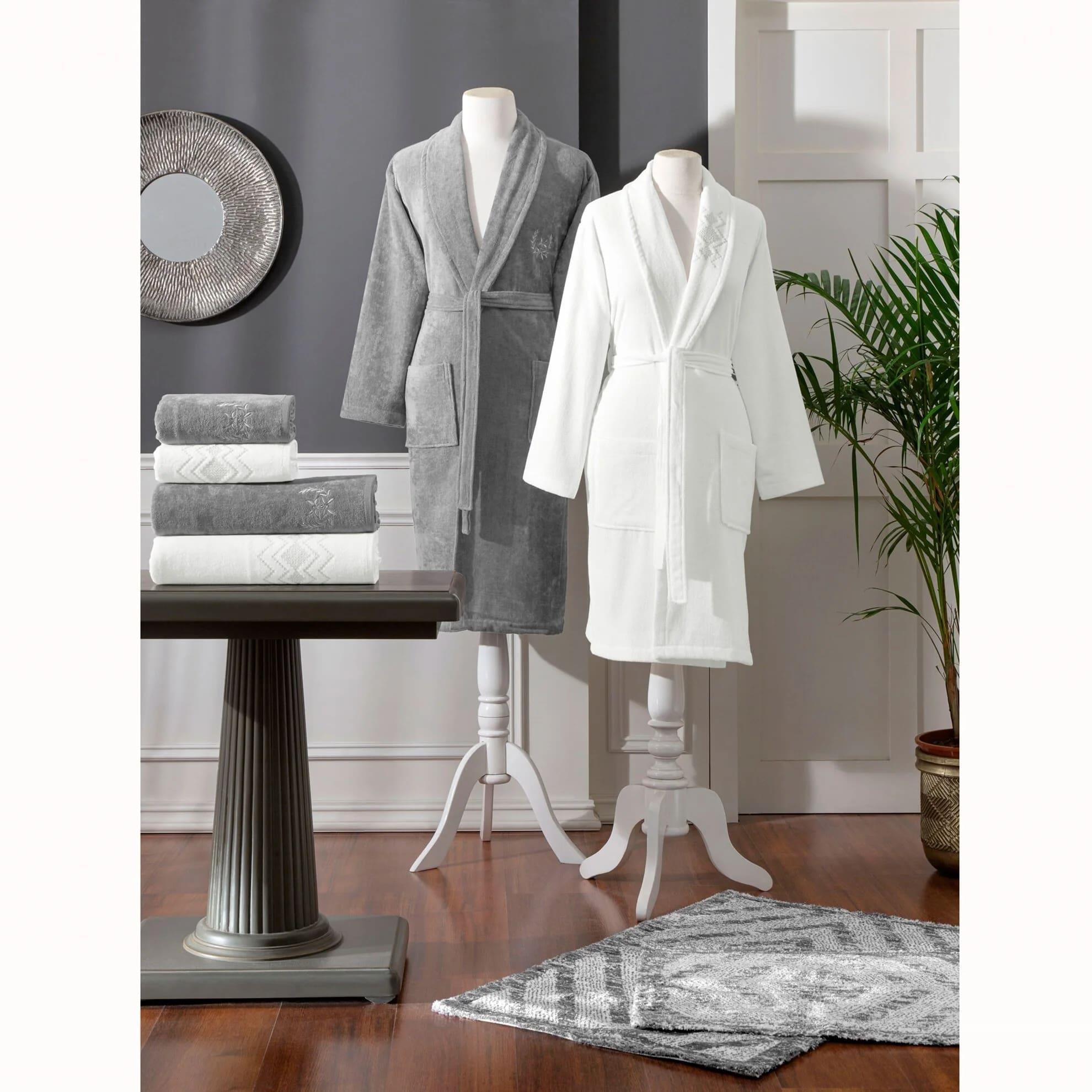 TAÇ 4626 MUTLULUK IŞILTISI ELORA 50 PRC ÇEYİZ SETİ ANTRASİTEv Tekstili Setleri